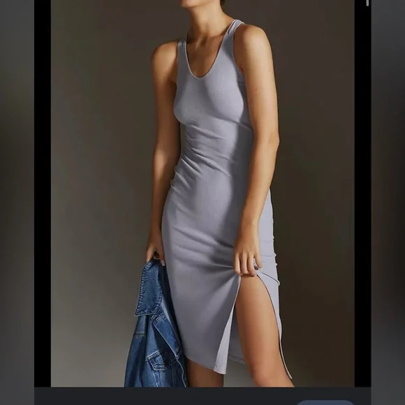 Anthropologie Bordeaux Sleeveless Tank Dress - Picture 3 of 13